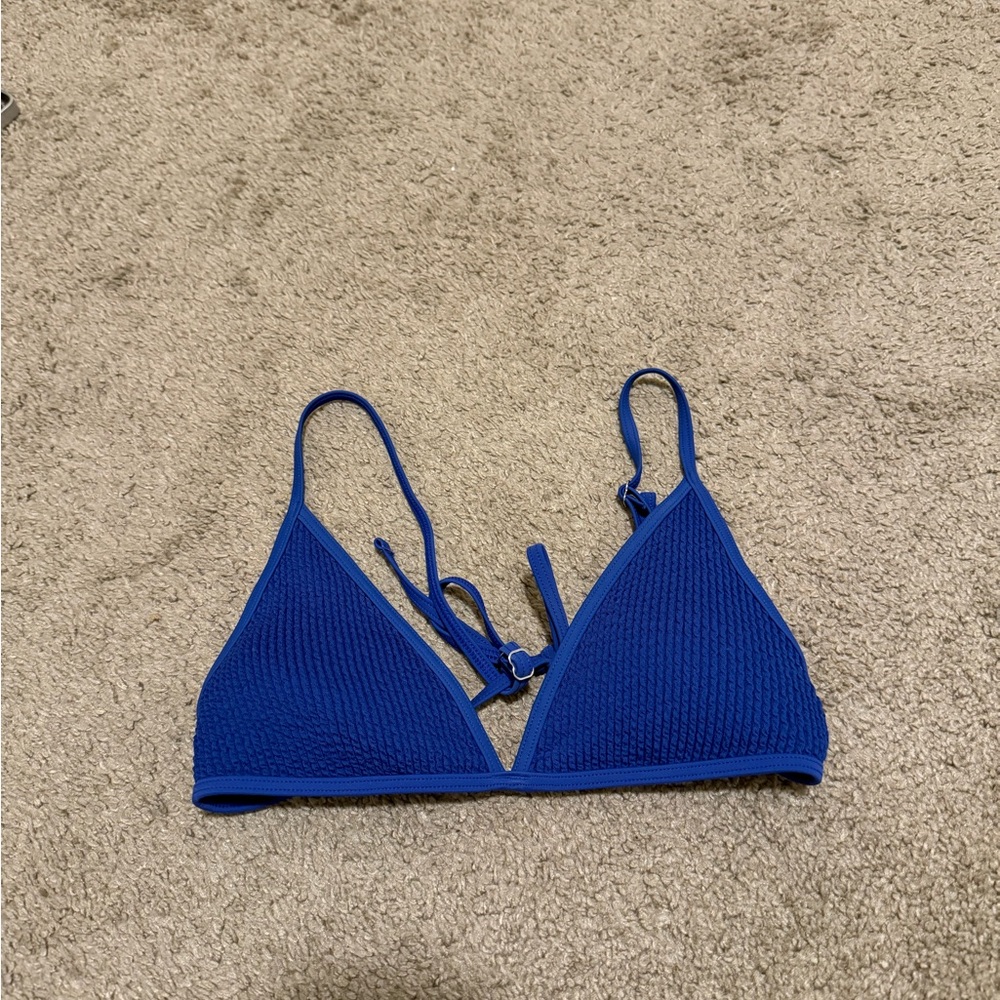 Abercrombie Blue Triangle Bikini Top